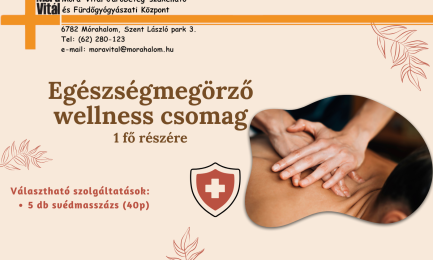 Egészségmegőrző wellness csomag - 1 fő részére