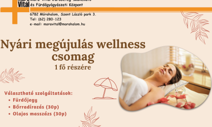 Nyári megújulás wellness csomag - 1 fő részére