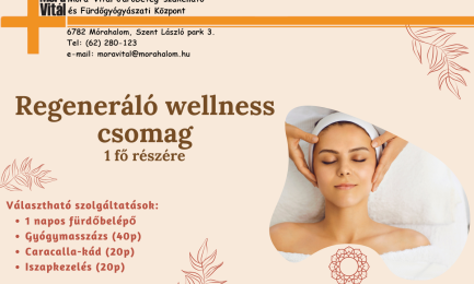 Regeneráló wellness csomag - 1 főre