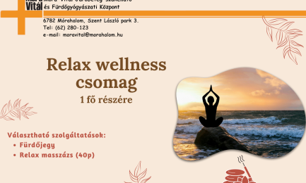 Relax wellness csomag - 1 fő részére