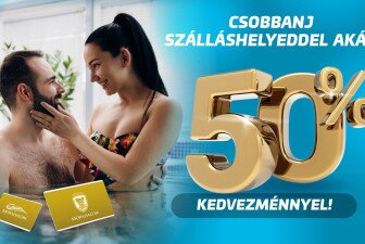 Csobbanj szálláshelyeddel 50% kedvezménnyel!