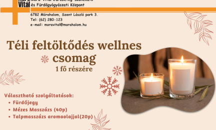 Téli feltöltődés wellness csomag - 1 fő részére